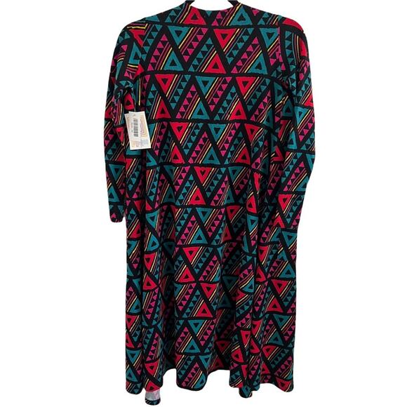 NWT Lularoe Sarah Longline Aztec Print Geometry Duster Cardigan XS - Picture 4 of 9